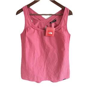 The North Face Tank Top Womens S Pink TNF Woven Outdoor Hiking NWT